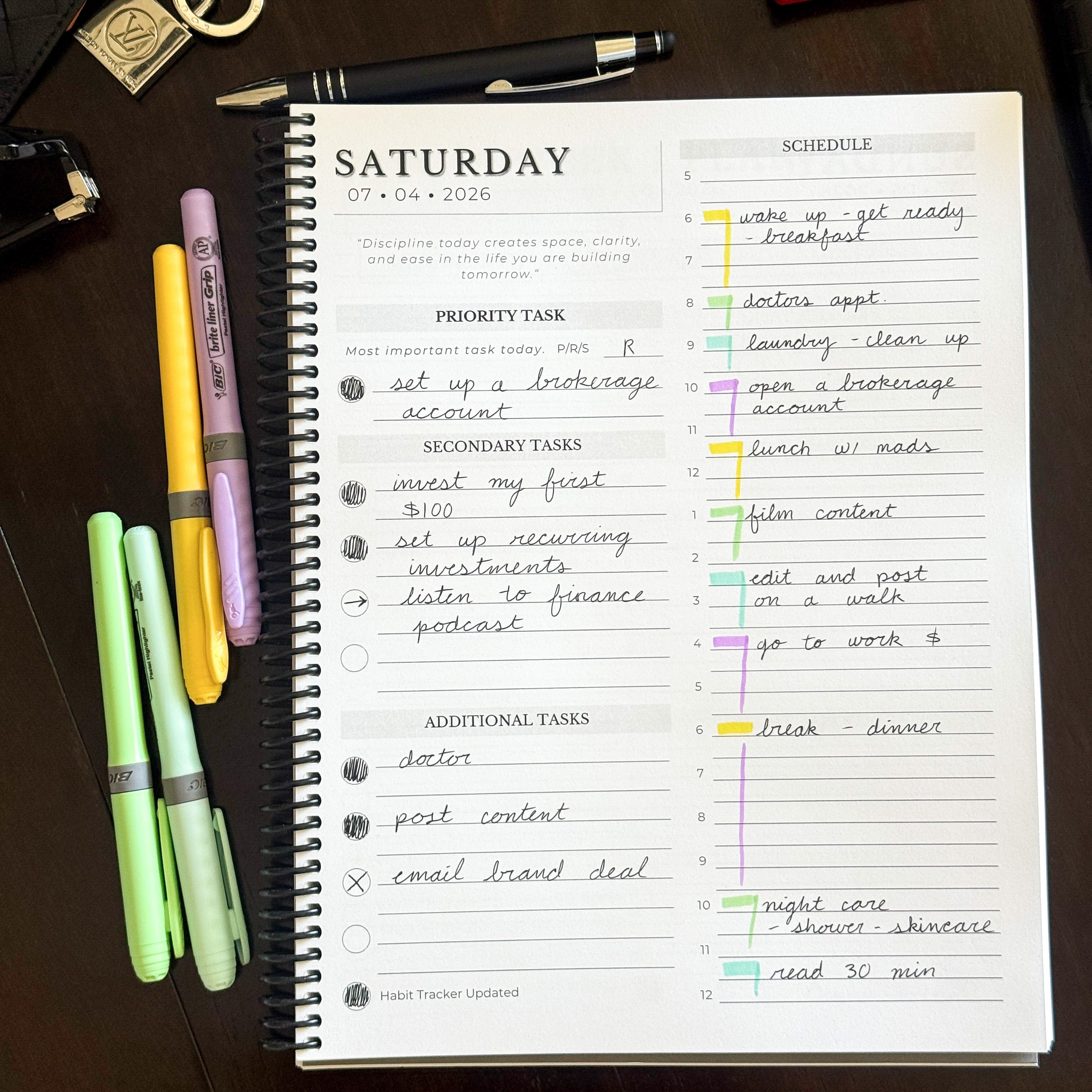The PRS Method Q3 Planner