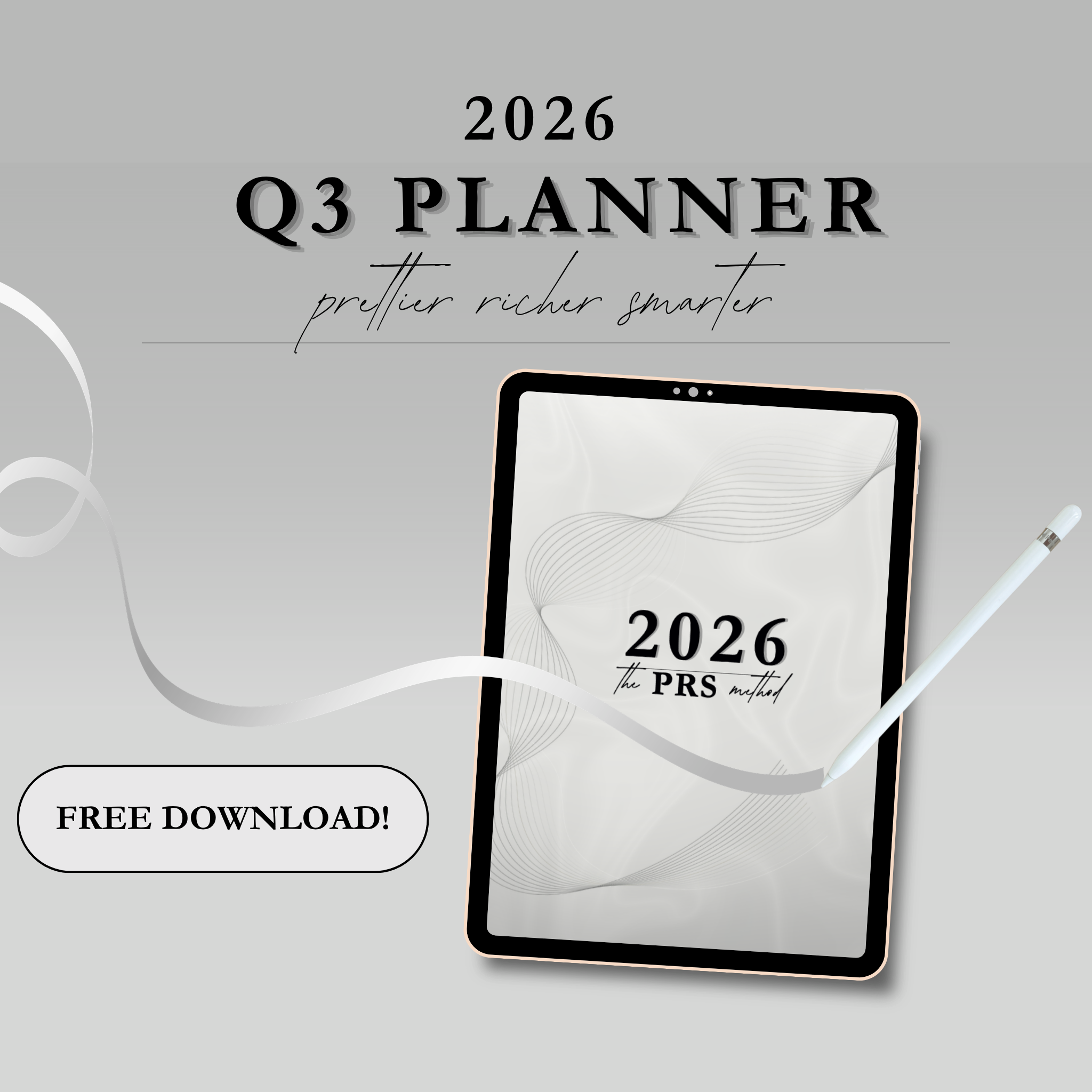 The PRS Method Q3 Digital Planner