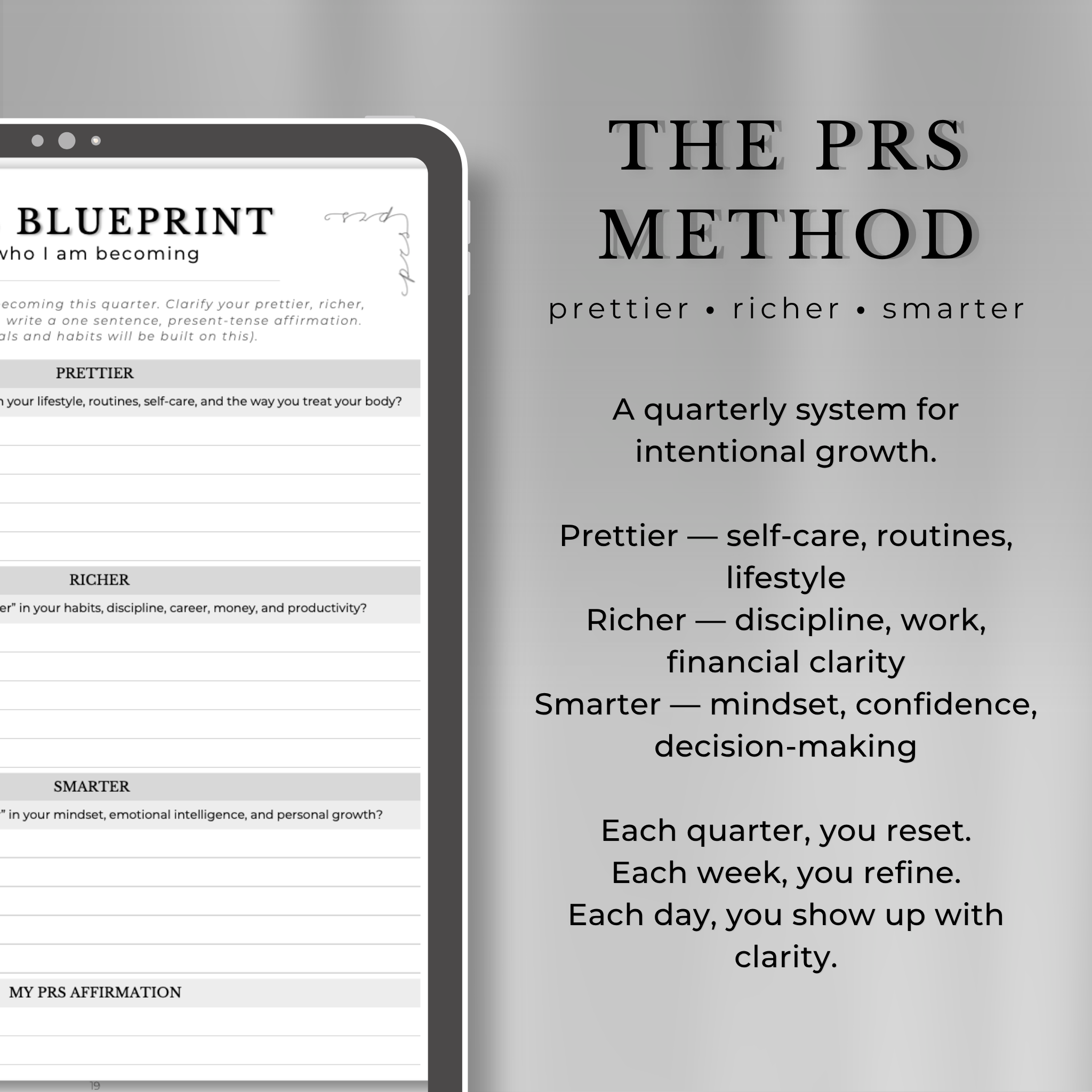 The PRS Method Digital Planner: Q2