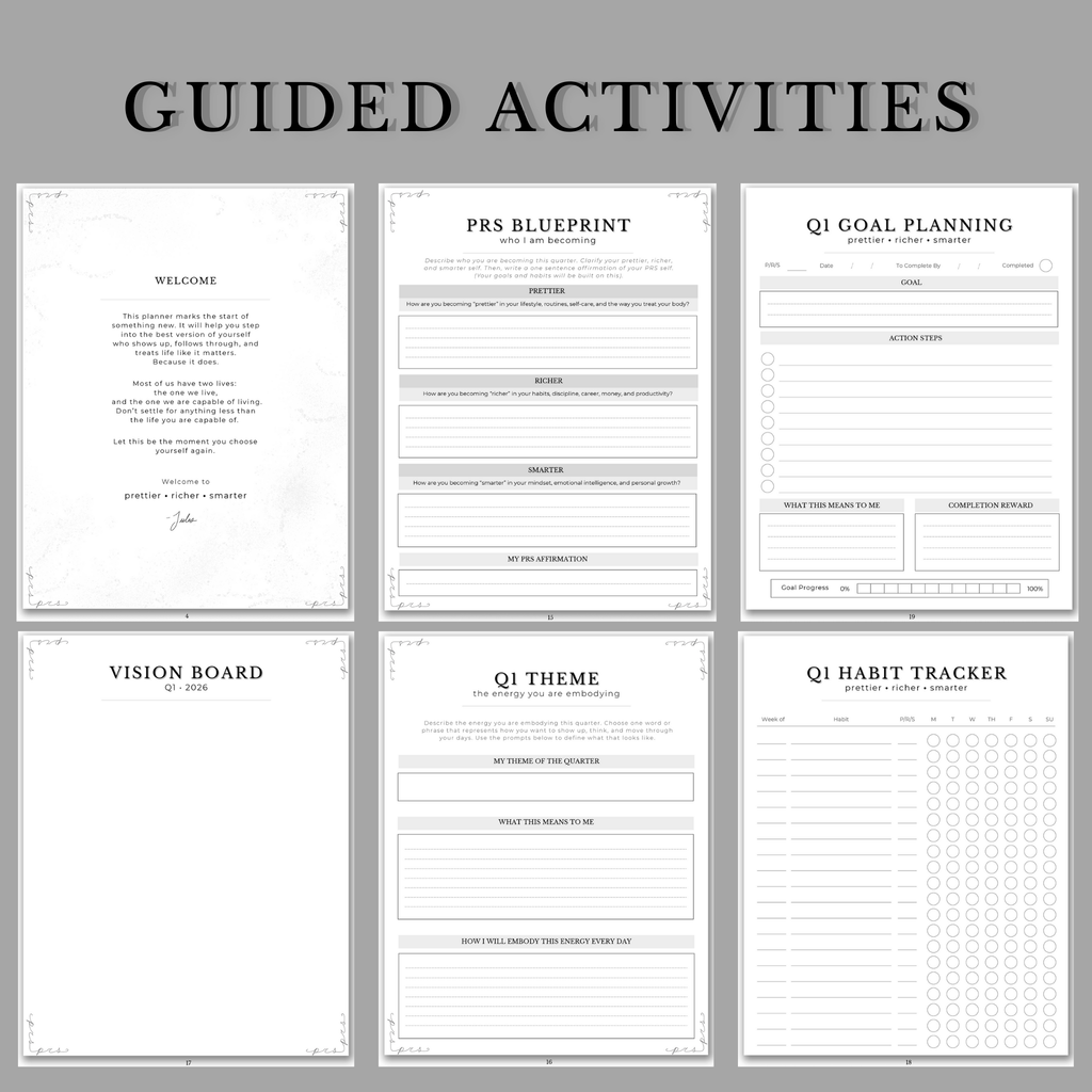The PRS Method Digital Planner: Q1