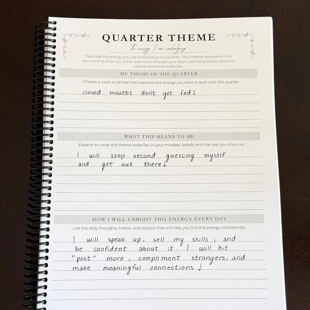 The PRS Method Q4 Planner
