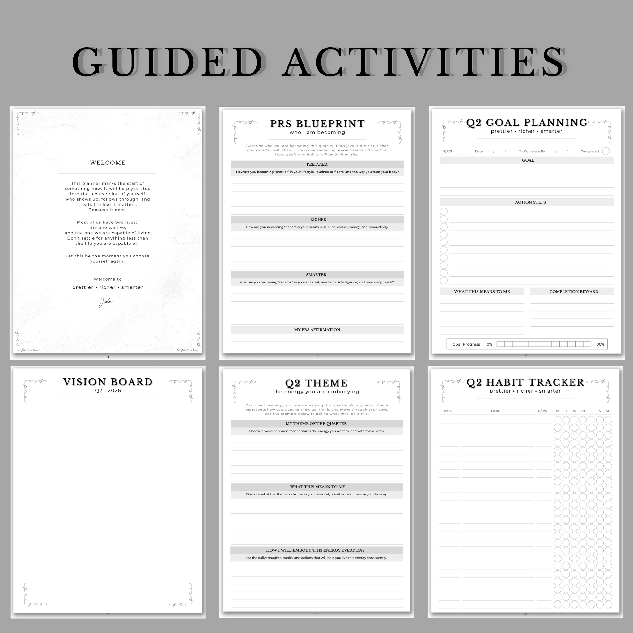 The PRS Method Digital Planner: Q2