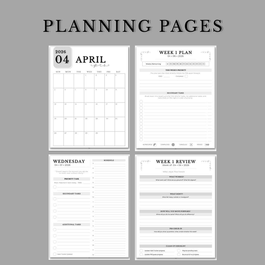 The PRS Method Digital Planner: Q2