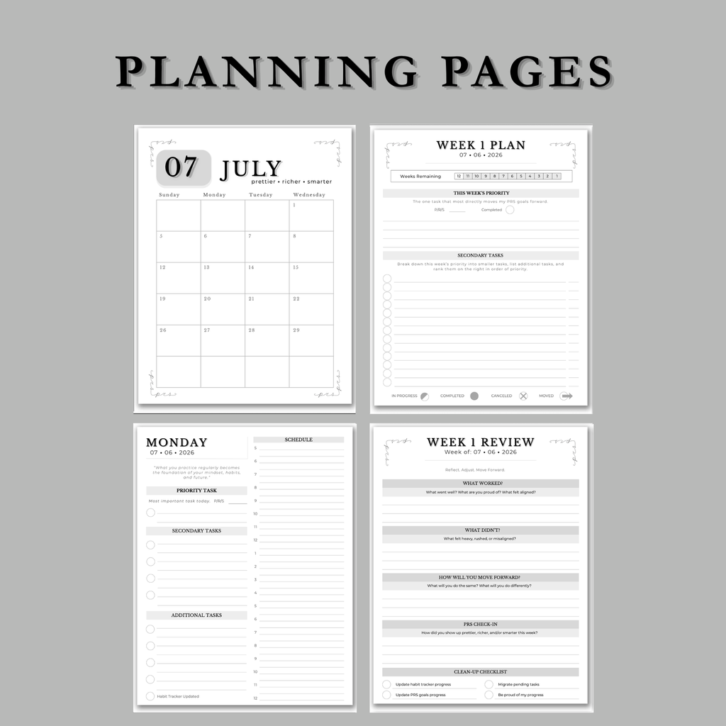 The PRS Method Q3 Digital Planner