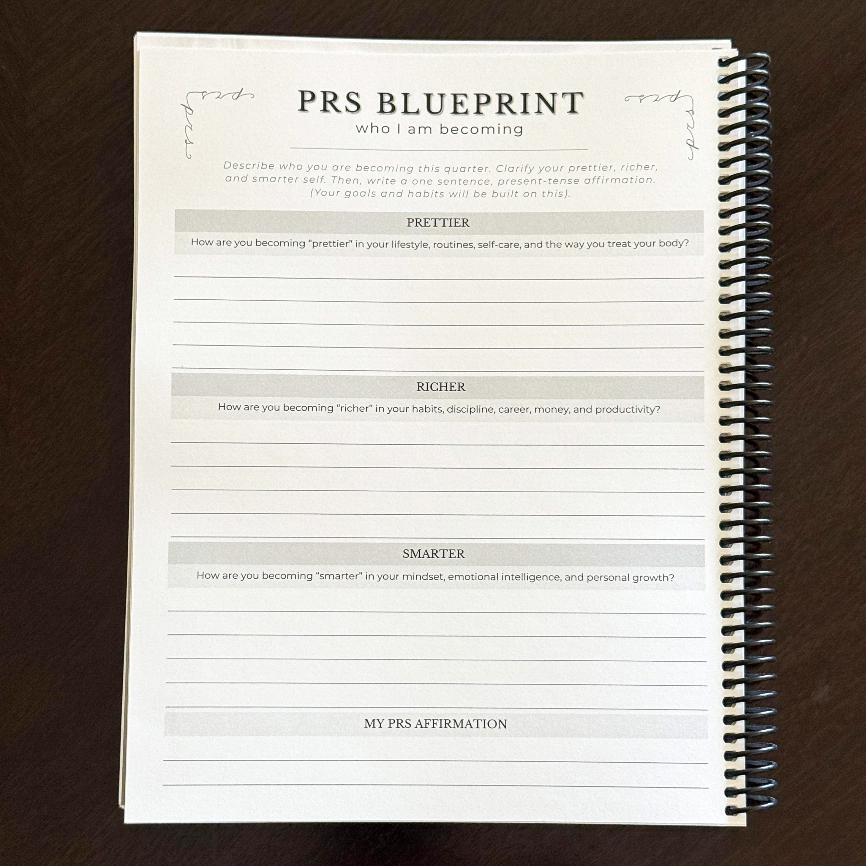 The PRS Method Q3 Planner