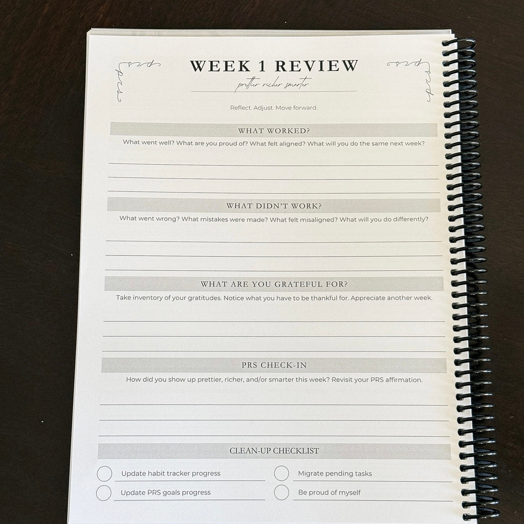 The PRS Method Q4 Planner