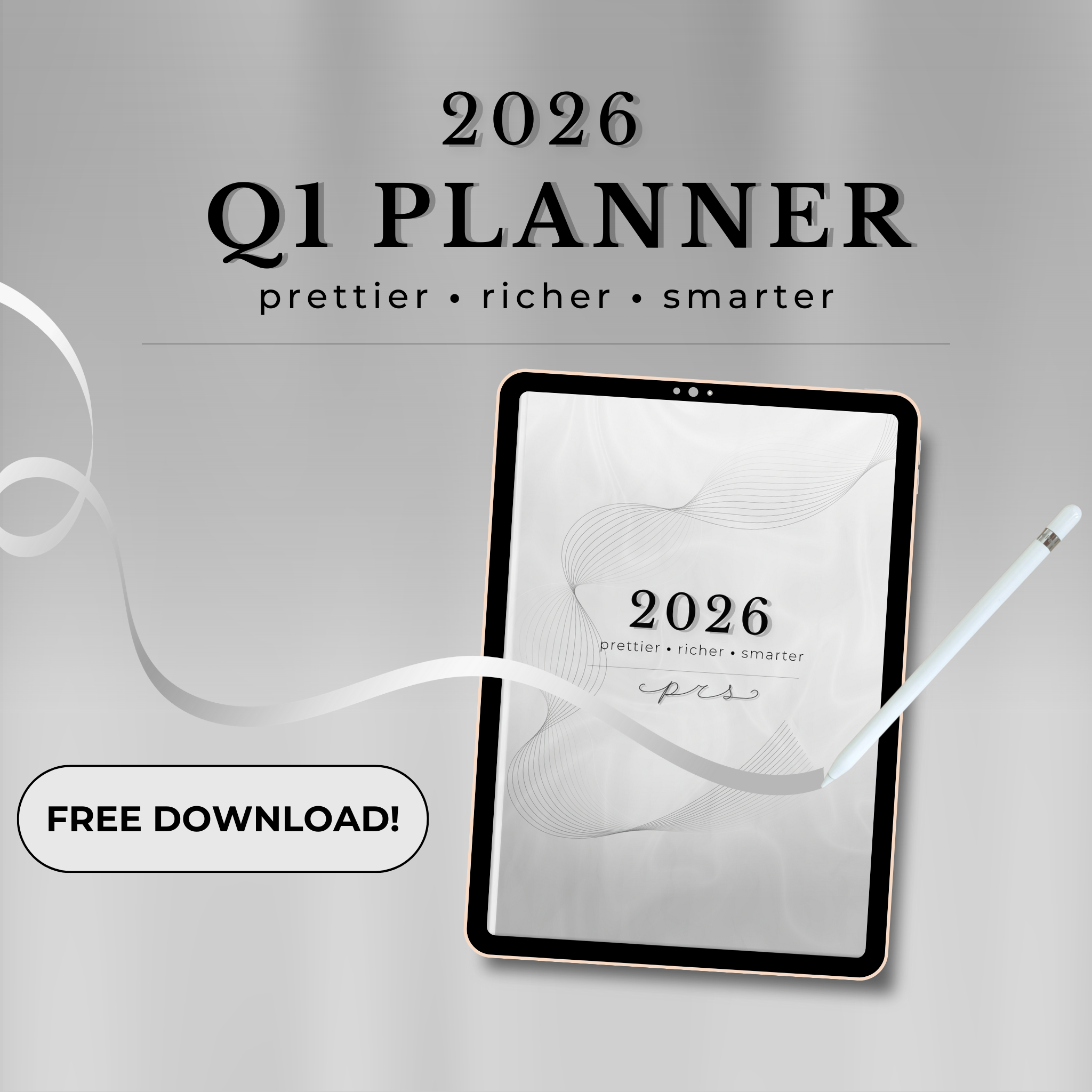 The PRS Method Digital Planner: Q1
